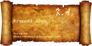 Kreppel Alex névjegykártya